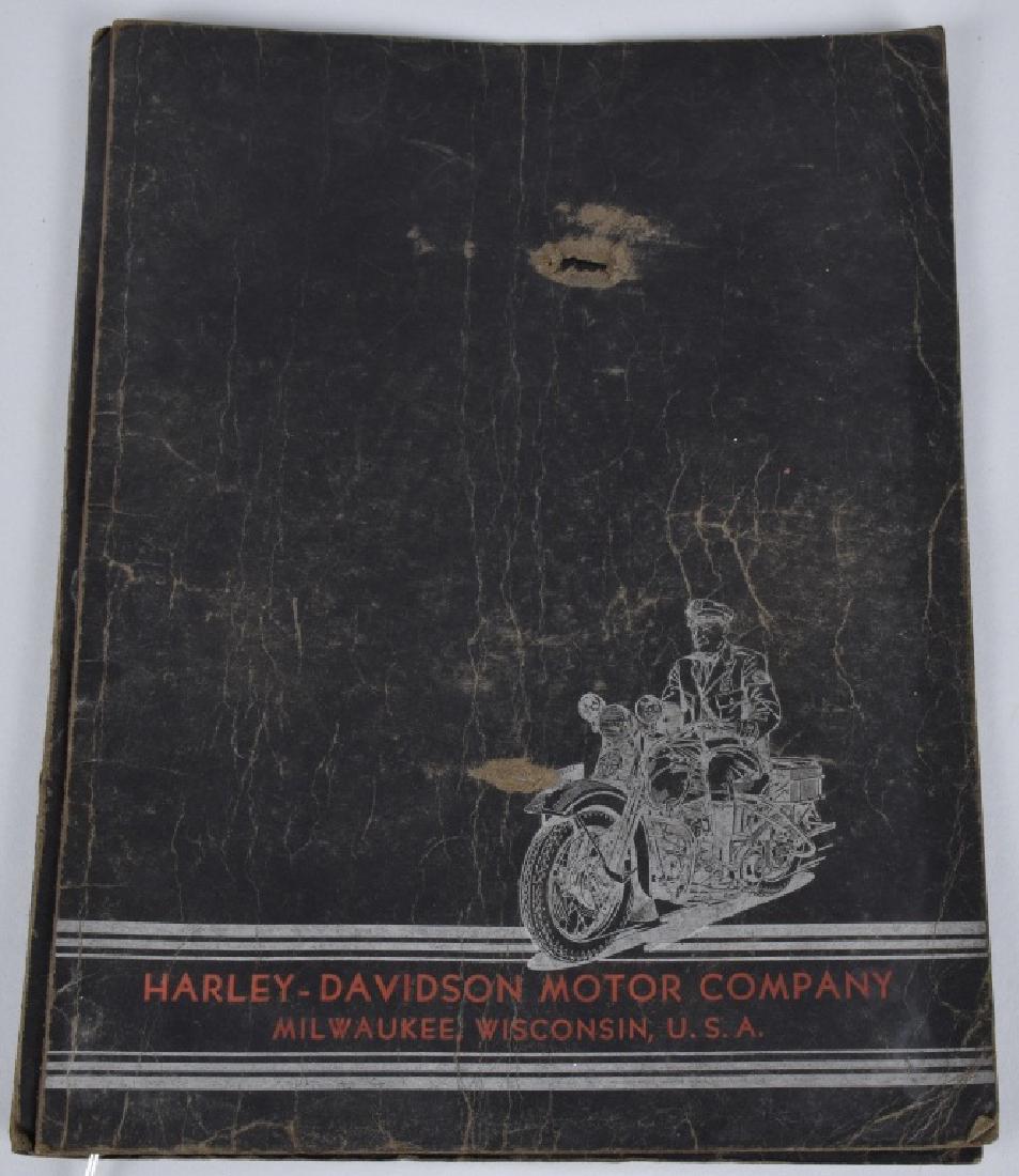 1938 HARLEY DAVIDSON SERVICE SCHOOL FOLDER SIGNED (1 of 3)