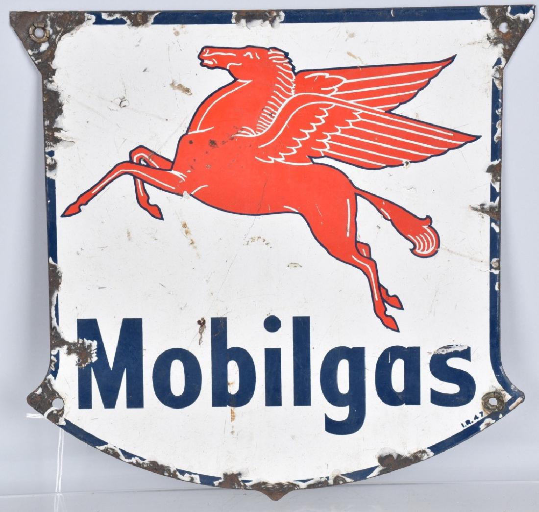 MOBILGAS PEGASUS PORCELAIN SIGN (1 of 3)
