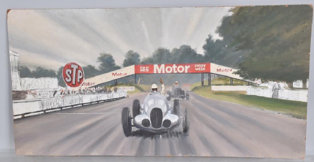 ROB ROY RACE CAR PAINTING "LAST KNOWN WORK" (1 of 5)