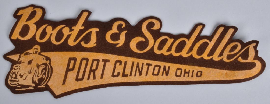 1960s BOOTS & SADDLES MOTORCYCLE CLUB PATCH (1 of 2)