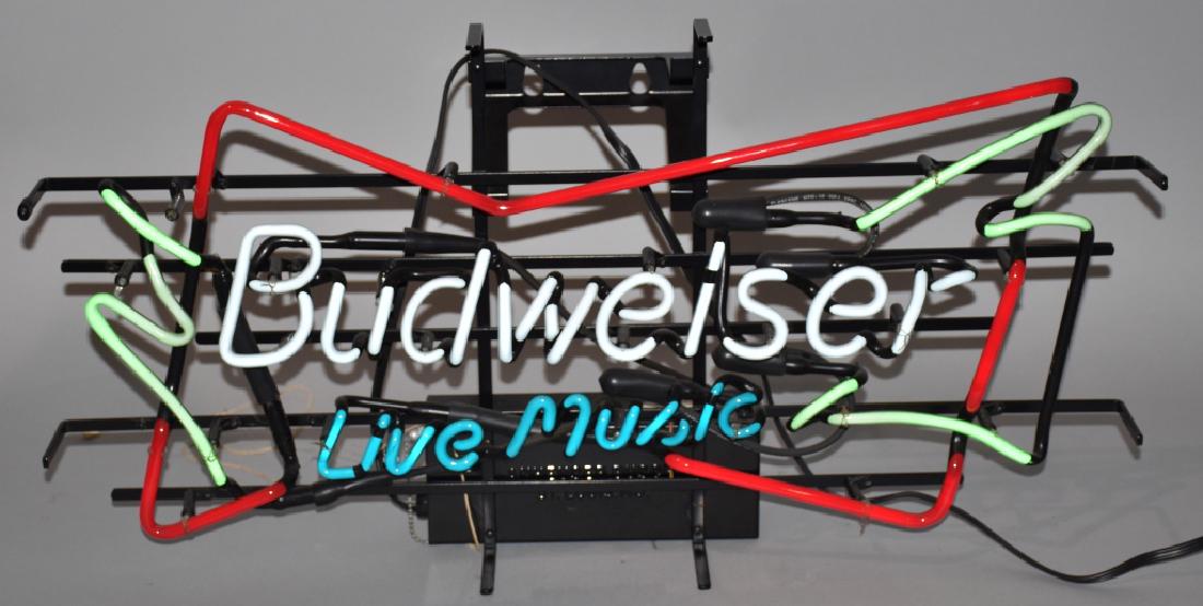 BUDWEISER LIVE MUSIC NEON LIGHT (1 of 3)