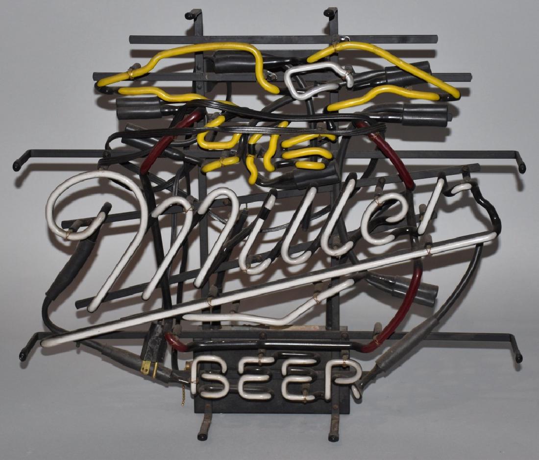Miller・beer ネオンサイン Miller Genuine Draft Light Beer Neon Sign