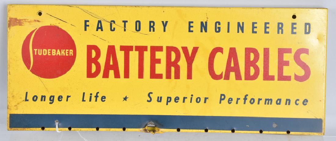 STUDEBAKER BATTERY CABLES TIN SIGN (1 of 3)