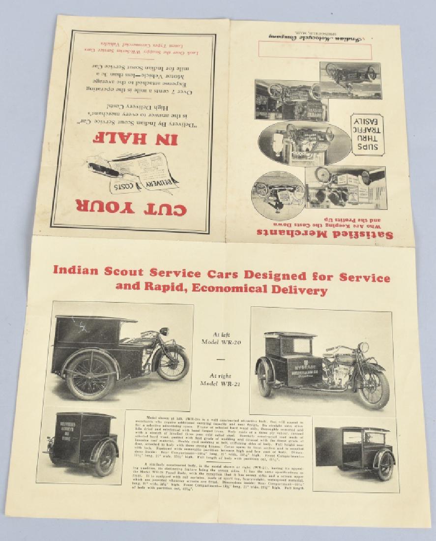 1927 INDIAN MOTORCYCLE SERVICE CARS FLYER (1 of 5)