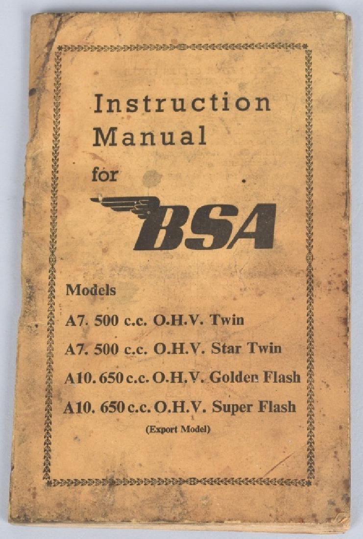 1953 BSA MOTORCYCLE INSTRUCTION MANUAL (1 of 4)