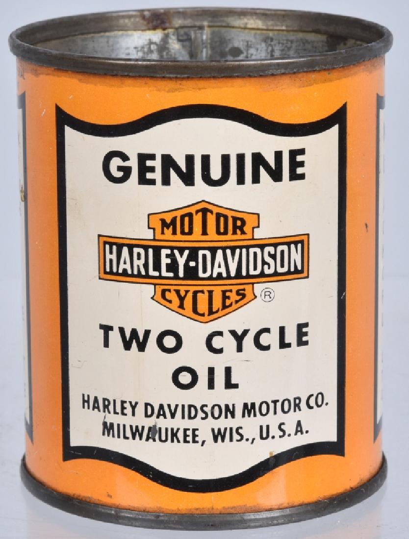 Early HARLEY DAVIDSON 1/2 PINT OIL CAN (1 of 3)