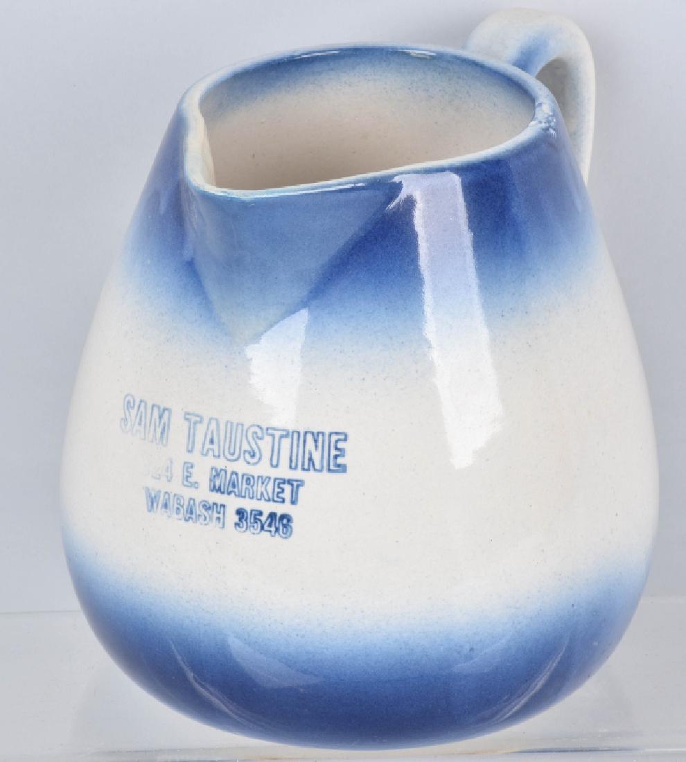 SAM TAUSTINE ADVERTISING STONEWARE PITCHER (1 of 5)
