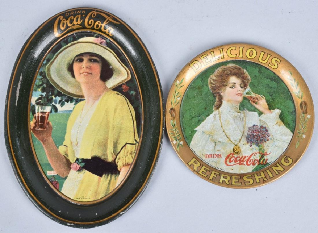 2-COCA COLA TIP TRAYS, 1905 and 1920 (1 of 4)