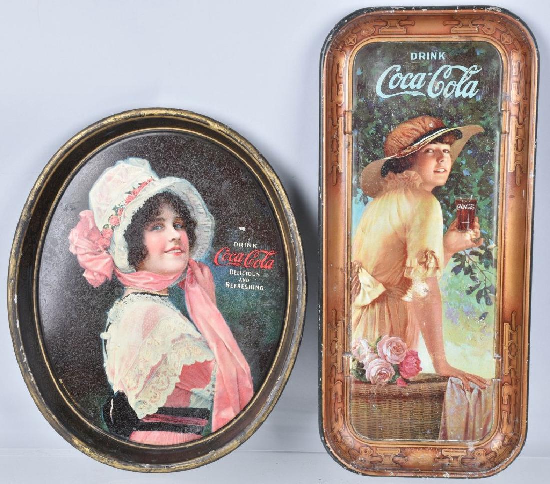 2-COCA COLA SERVING TRAYS, 1914 and 1916 (1 of 4)