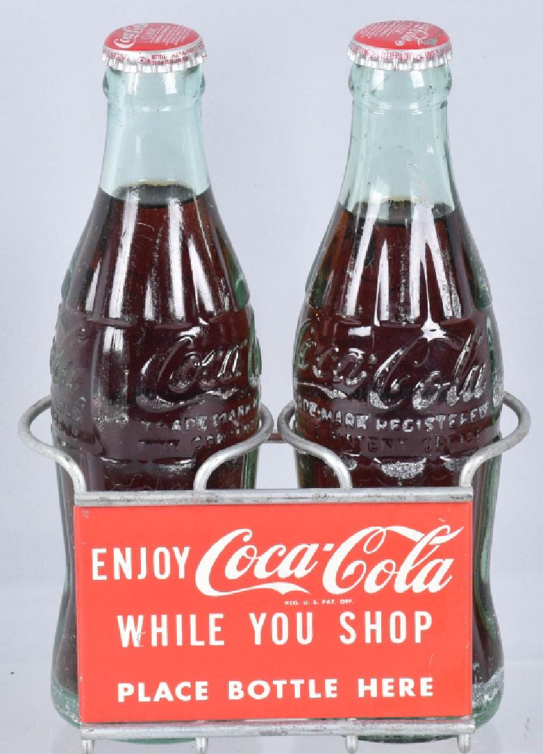 COCA COLA ADVERTISING BOTTLE HOLDER, VINTAGE (1 of 3)