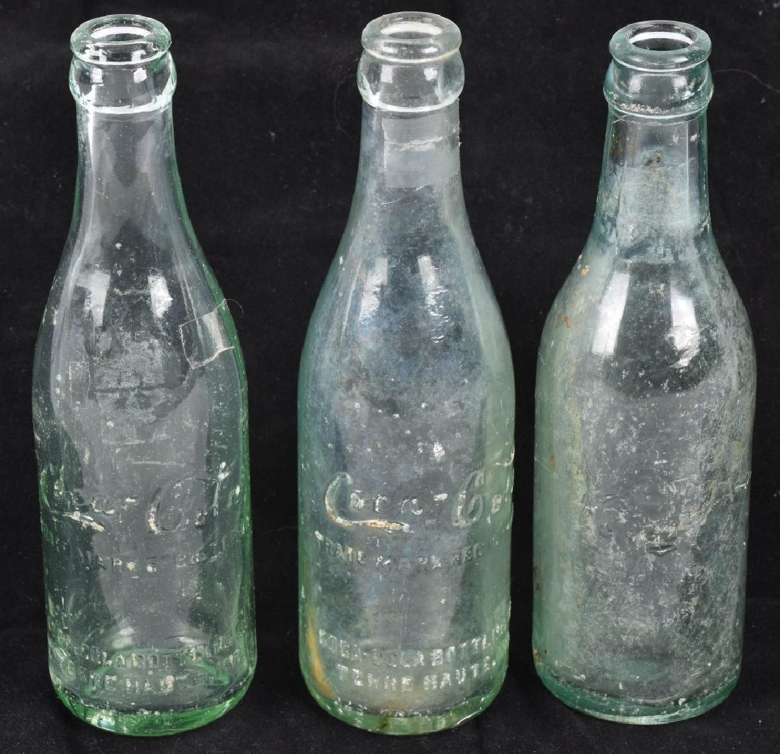 3-EARLY AQUA COCA COLA BOTTLES (1 of 5)