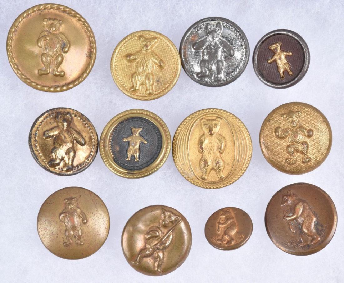12-1905-1910 TEDDY BEAR CLOTHING BUTTONS (1 of 5)