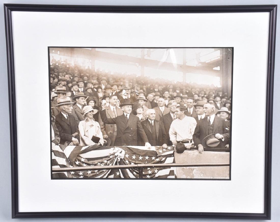 CALVIN COOLIDGE PHOTO at WORLD SERIES 1925 (1 of 3)