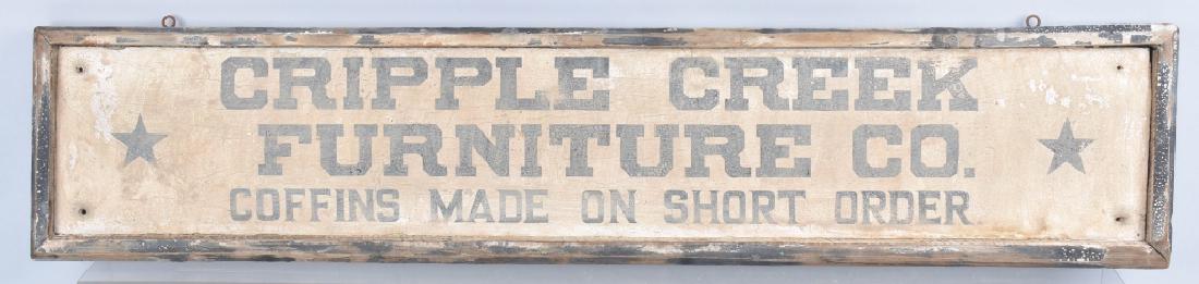 CRIPPLE CREEK FURNITURE WOOD TRADE SIGN (1 of 5)