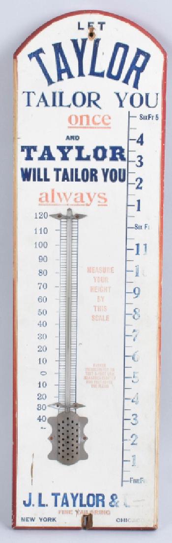 TAYLOR FINE TAYLORING WOOD THERMOMETER (1 of 7)