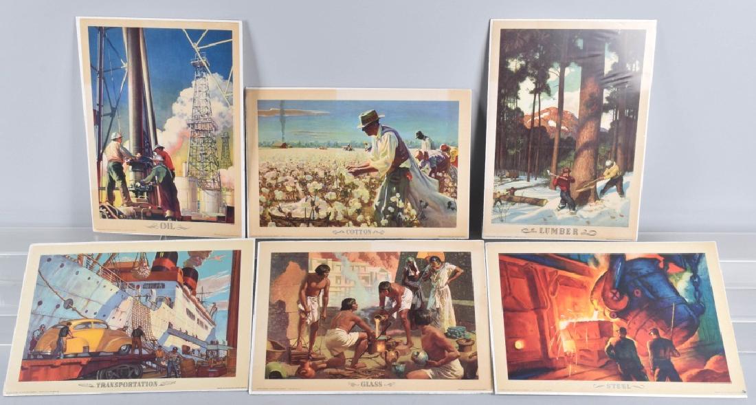 6-1950'S COCA COLA WYETH OUR AMERICA PRINTS (1 of 4)