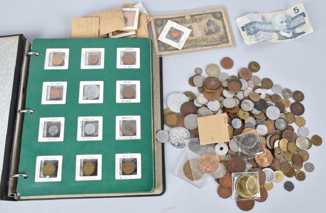 HUGE LOT of VINTAGE INTERNATIONAL COINS and MORE (1 of 11)