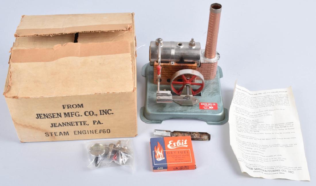 JENSEN TOY STEAM ENGINE, VINTAGE, BOXED (1 of 5)