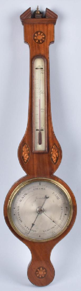 ORTELLI BANJO INLAID BAROMETER, VINTAGE (1 of 10)