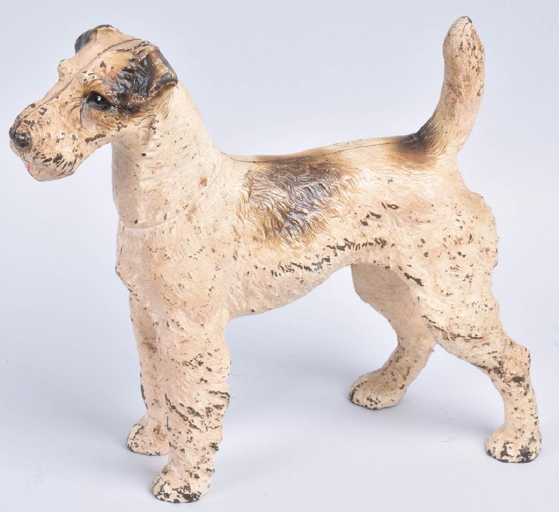 TERRIER DOG, LARGE CAST IRON DOORSTOP (1 of 4)