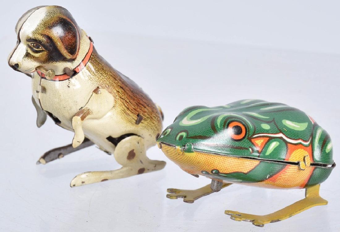 US ZONE GERMANY Tin Windup DOG & FROG (1 of 6)