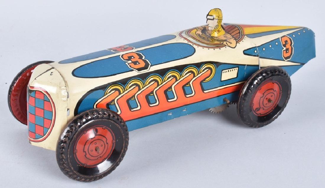 MARX Tin Windup #3 BOAT TAIL RACE CAR (1 of 5)