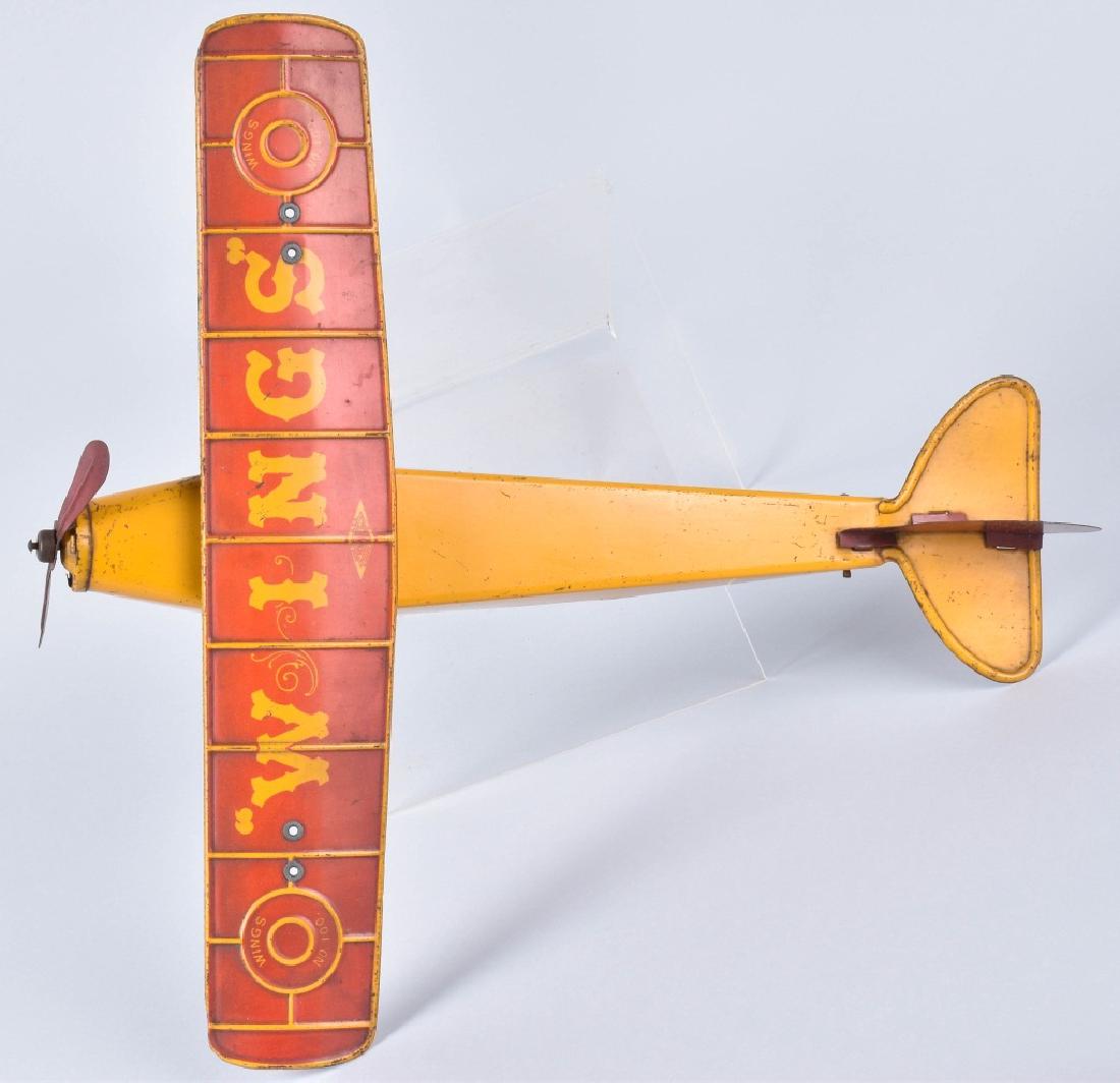 1927 "WINGS" TIN WINDUP AIRPLANE (1 of 5)