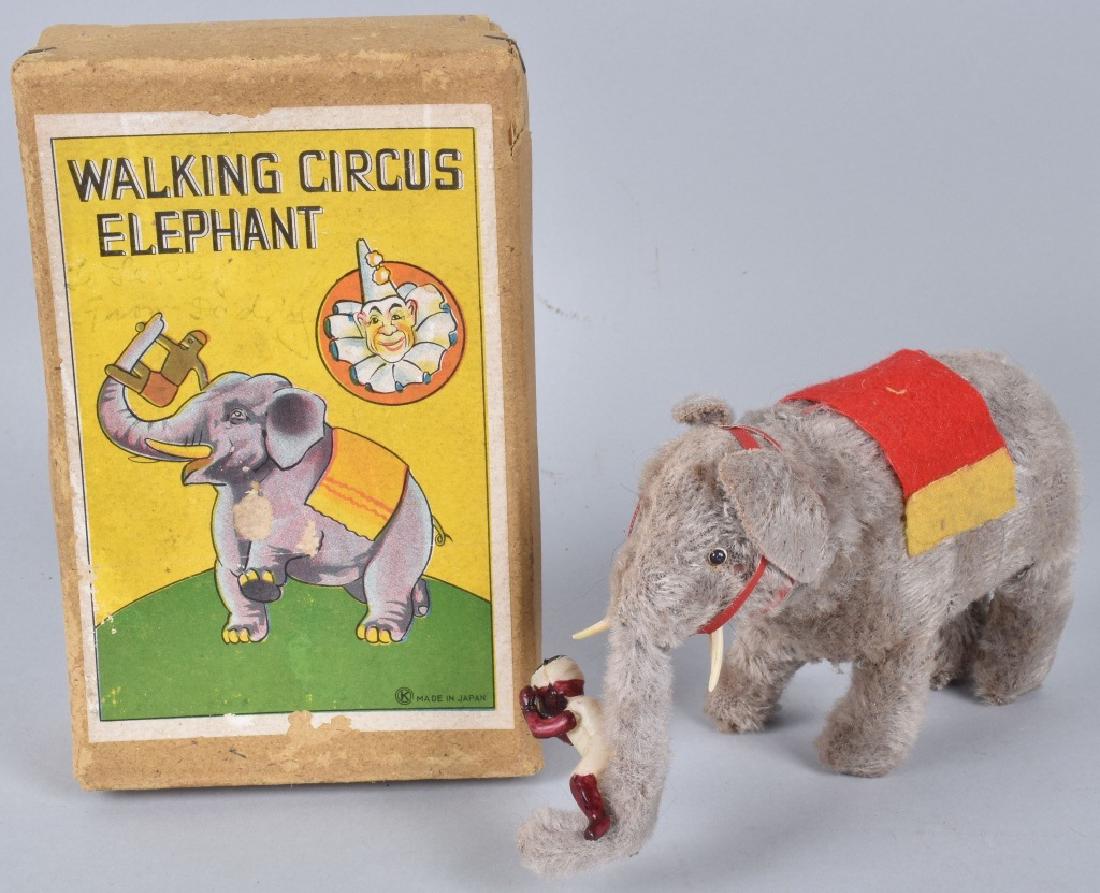 JAPAN Windup WALKING CIRCUS ELEPHANT w/ BOX (1 of 7)