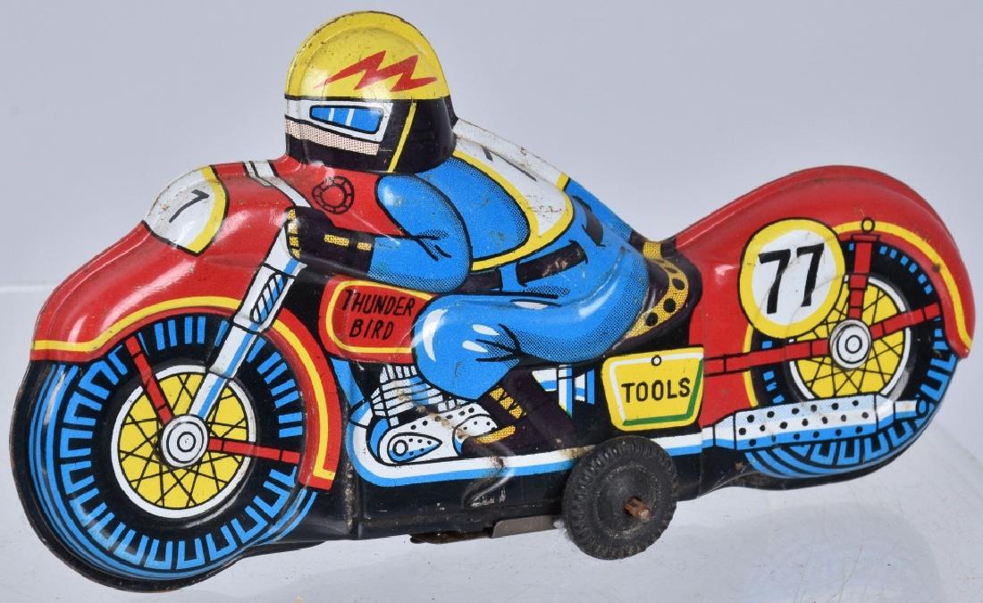 JAPAN Tin Friction THUNDERBIRD MOTORCYCLE (1 of 4)