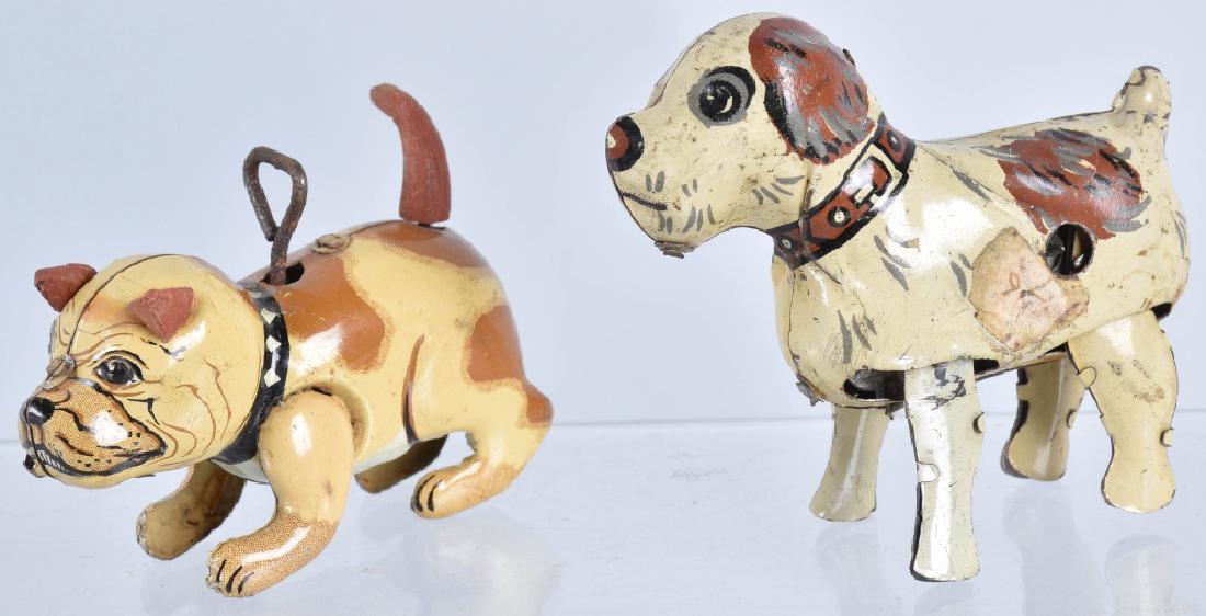 2- JAPANESE Tin Windup DOGS (1 of 5)