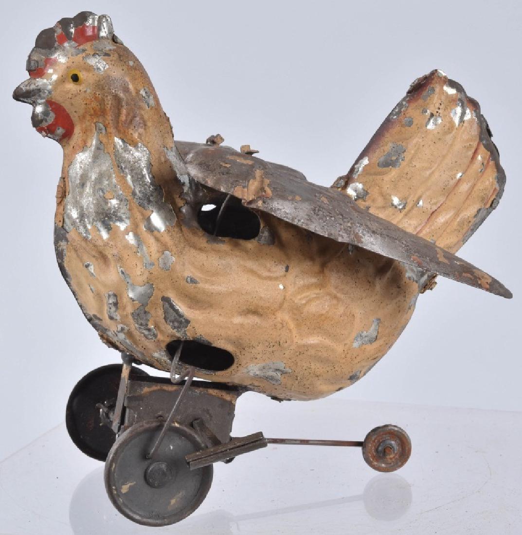 GERMAN HAND PAINTED WINDUP CHICKEN (1 of 4)