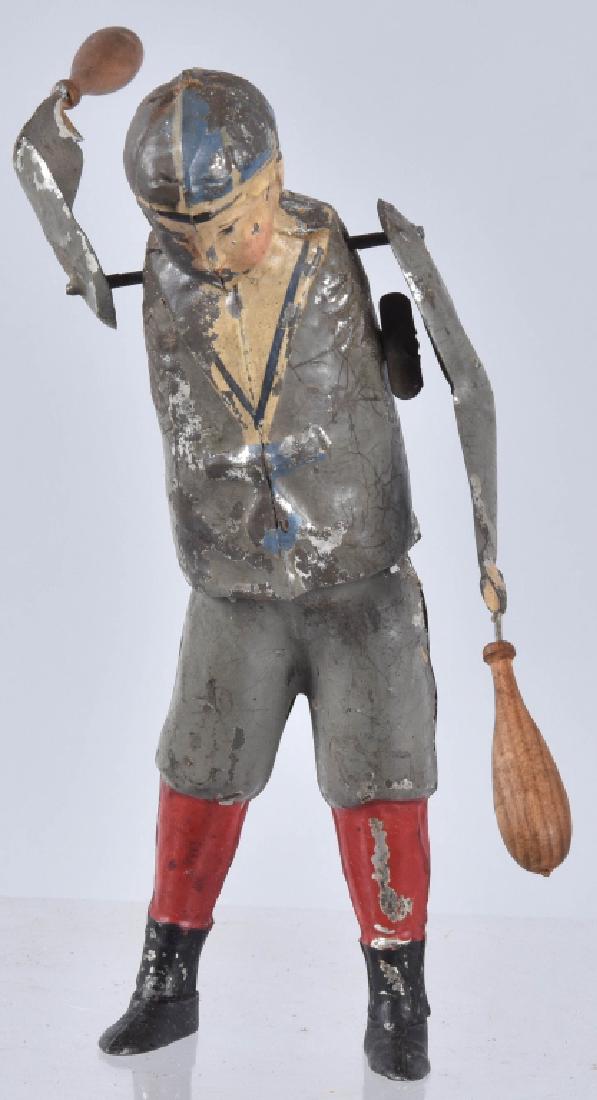 GUNTNERMAN HAND PAINTED BOY TWIRLING CLUBS (1 of 4)