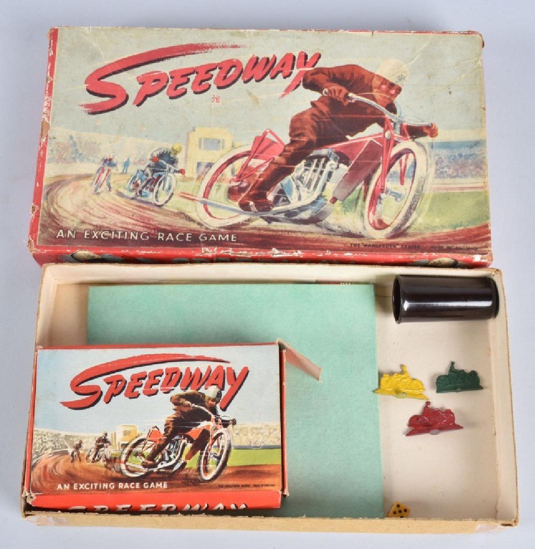 SPEEDWAY MOTORCYCLE RACE GAME w/ BOX (1 of 4)