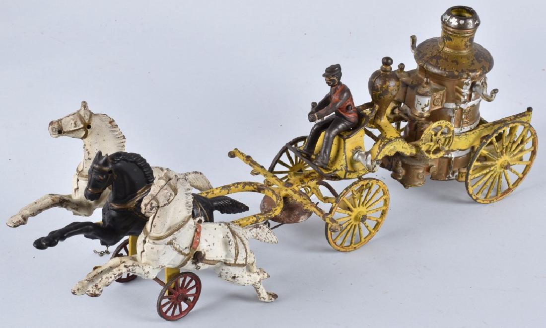 IVES OVERSIZED 3 HORSE DRAWN FIRE PUMPER WAGON (1 of 4)