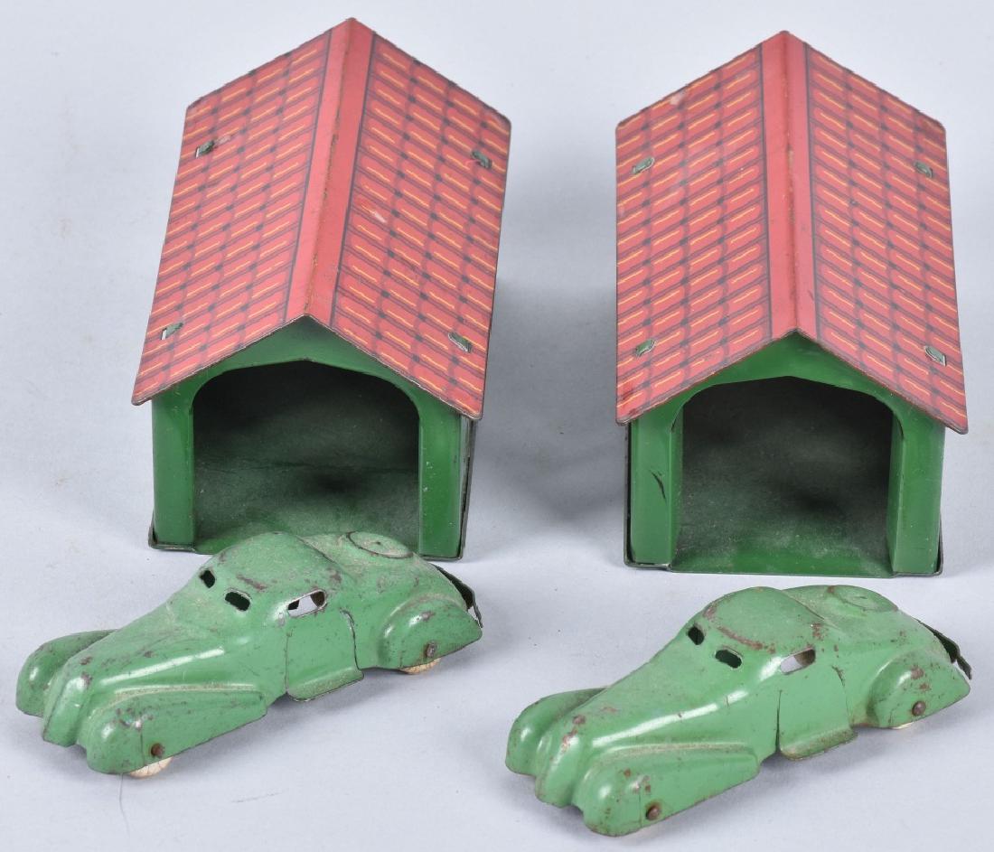 2-1930'S WYANDOTTE MINIATURE GARAGES and AUTOS (1 of 3)