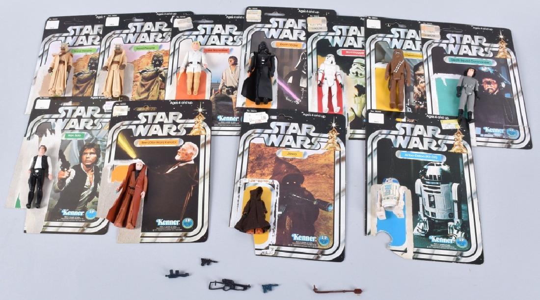 11- STAR WARS ACTION FIGURES w/ 12 BACK CARDS (1 of 7)