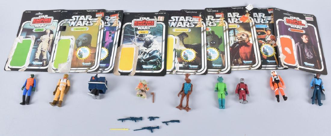 9- STAR WARS ACTION FIGURES w/ CARDS (1 of 5)