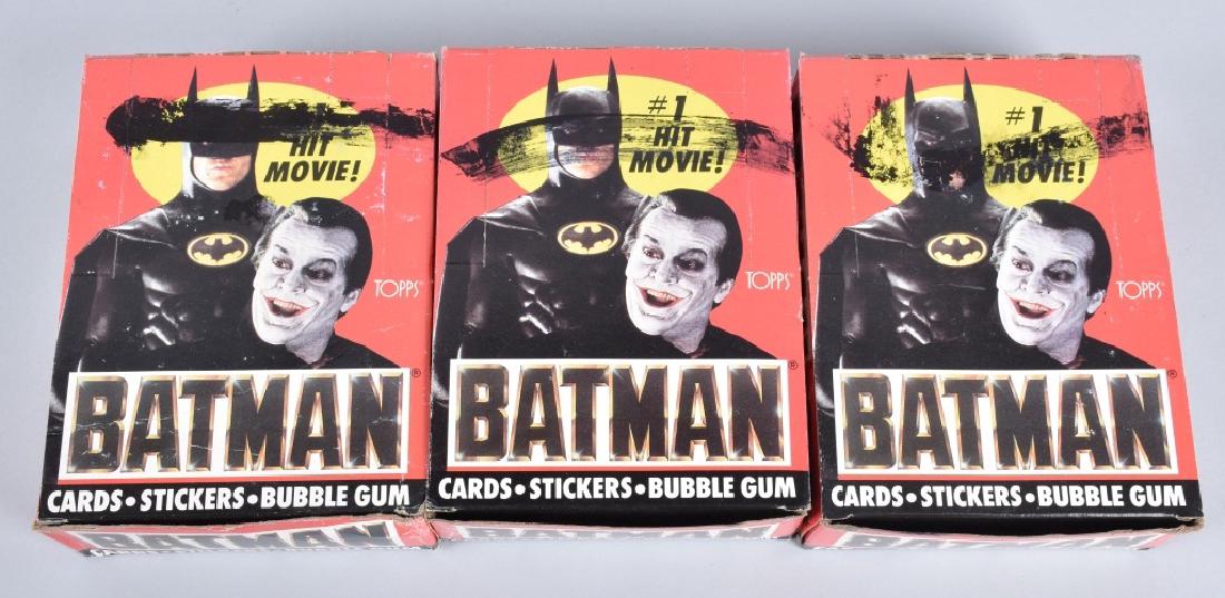 3- 1989 TOPPS BATMAN MOVIE CARDS WAX BOXES (1 of 4)