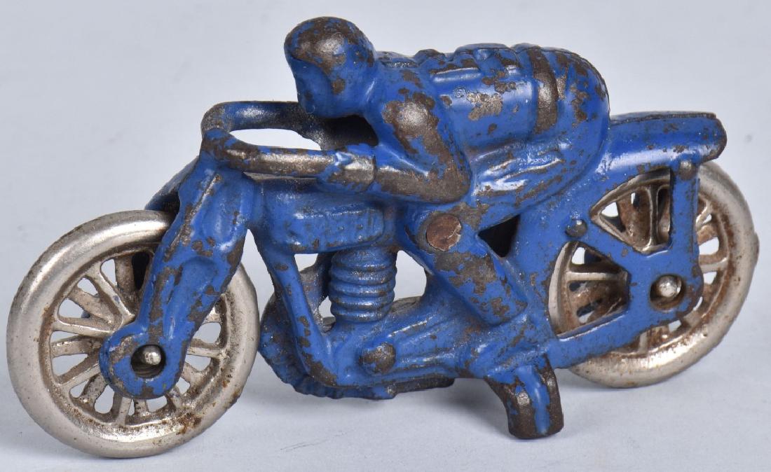 HUBLEY Cast Iron SPEED RACING MOTORCYCLE TOY (1 of 4)