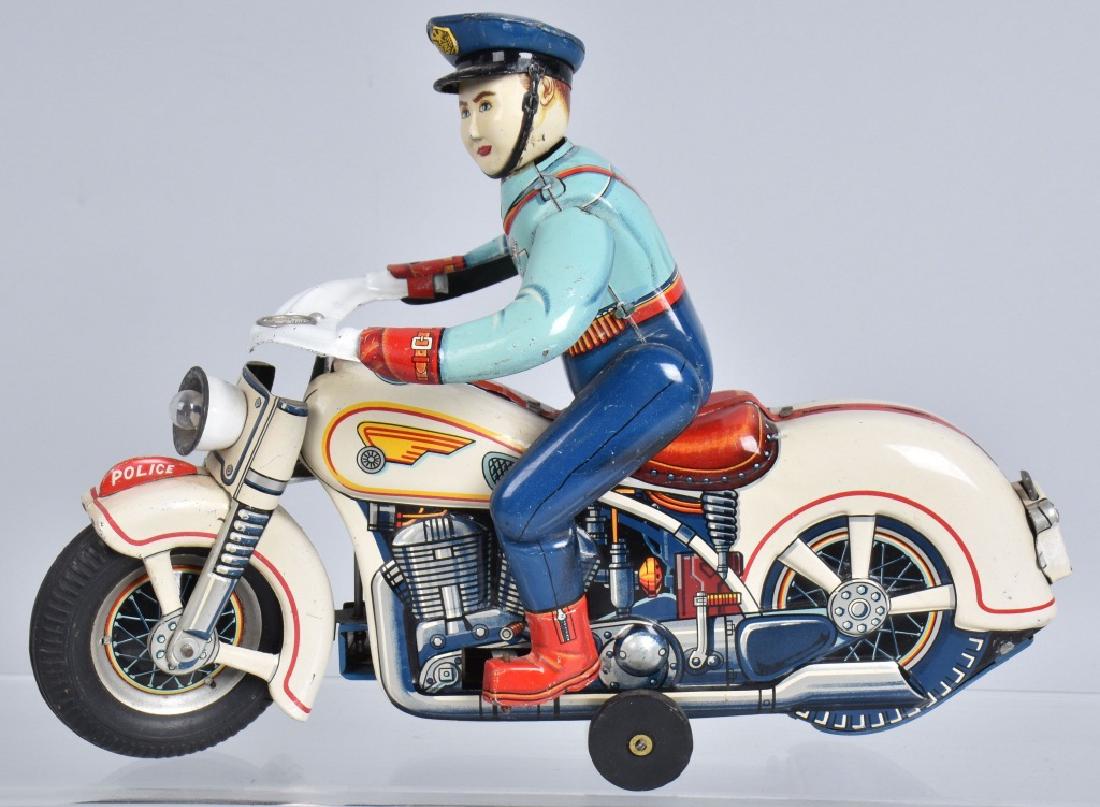 JAPAN Battery Op POLICE MOTORCYCLE TOY (1 of 6)