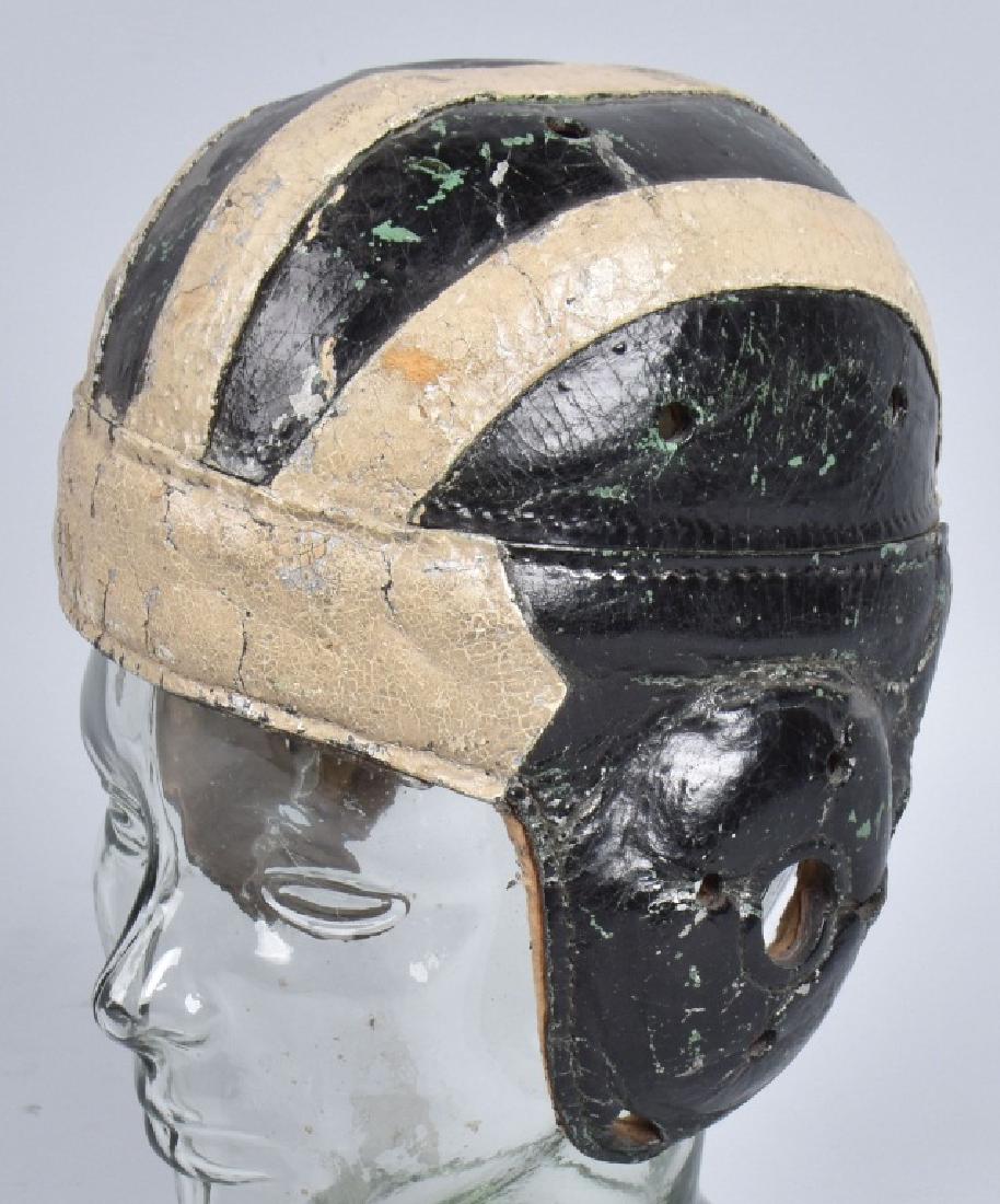 VINTAGE LEATHER HELMET USED FOR MOTORCYCLE (1 of 5)