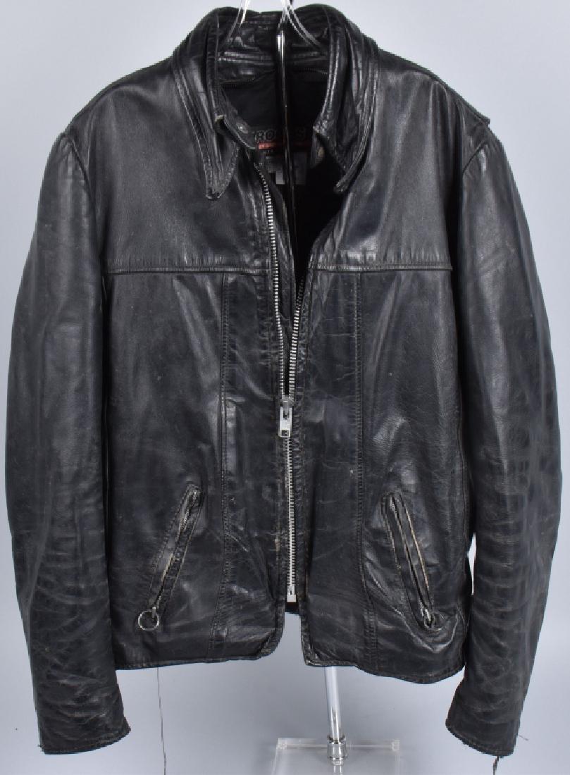 VINTAGE BROOKS LEATHER MOTORCYCLE JACKET (1 of 3)