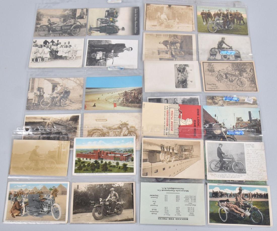 28- VINTAGE MOTORCYCLE POST CARDS (1 of 8)