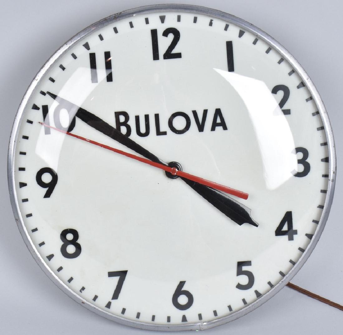 VINTAGE BULOVA ADVERTISING BUBBLE CLOCK (1 of 2)