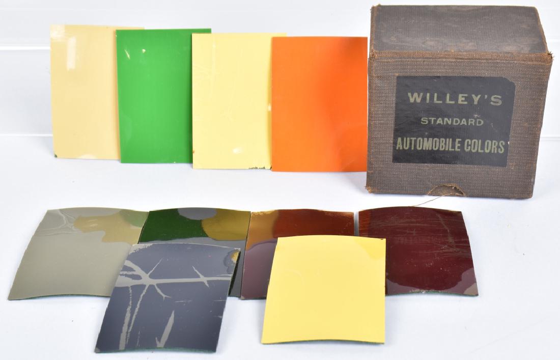 WILLYS AUTOMOBILE PAINT & INTERIOR COLOR CHIPS (1 of 3)