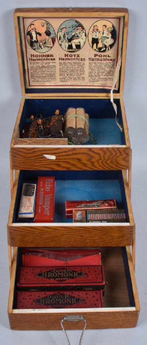 MERCHANT DISPLAY FOLD OUT BOX OF HARMONICAS (1 of 6)