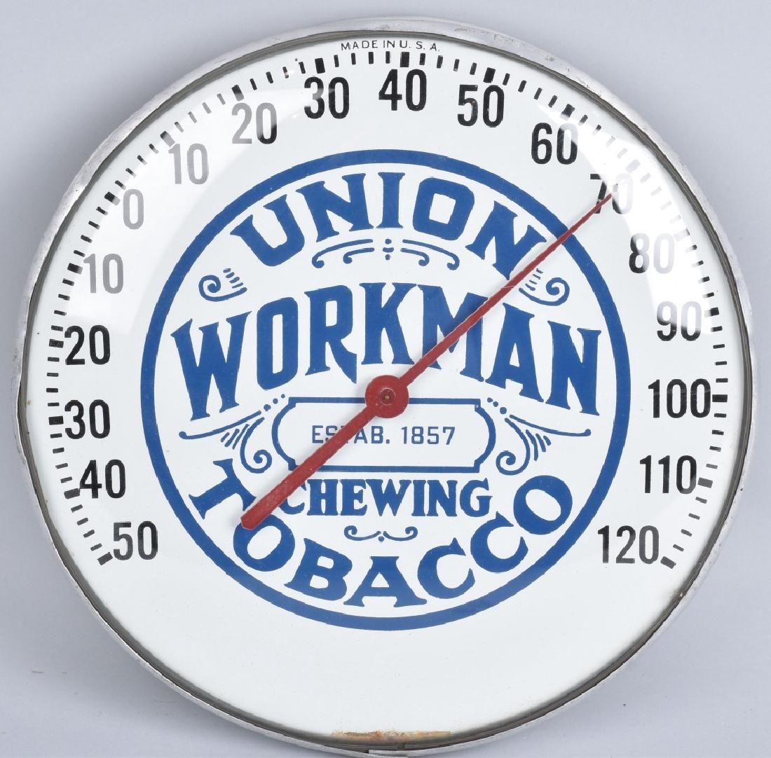 UNION WORKMAN CHEWING TOBACCO BUBBLE THERMOMETER (1 of 2)