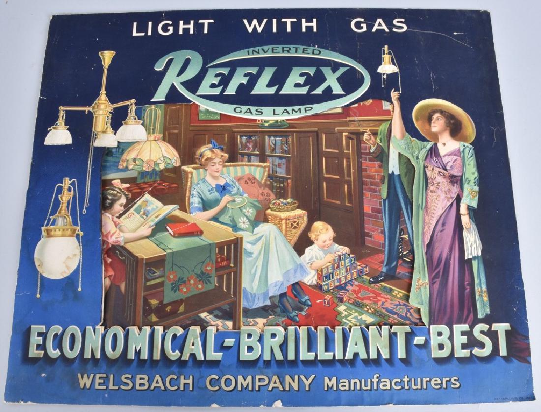 REFLEX GAS LAMP CARDBOARD DISPLAY (1 of 4)