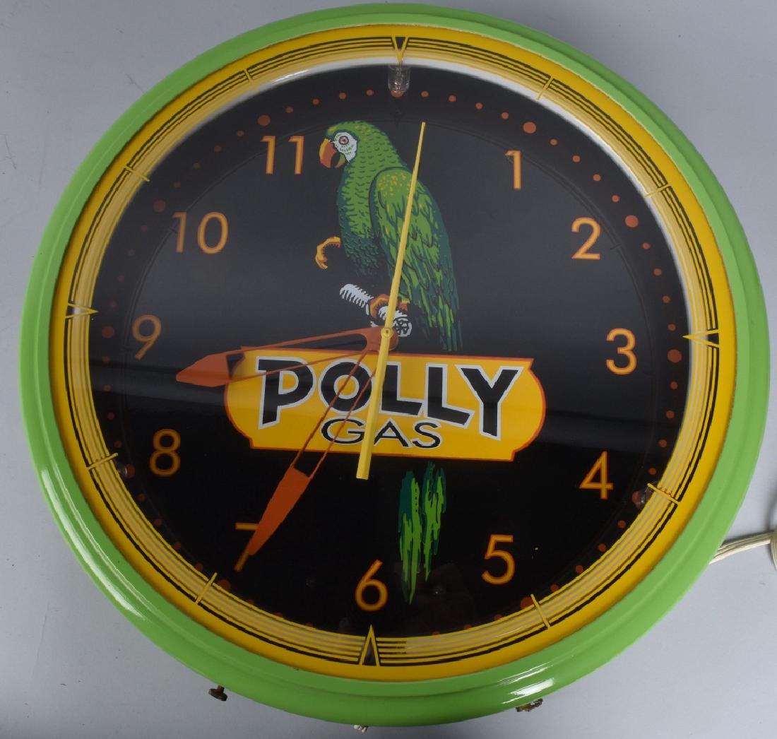 POLLY GAS NEON CLOCK (1 of 3)