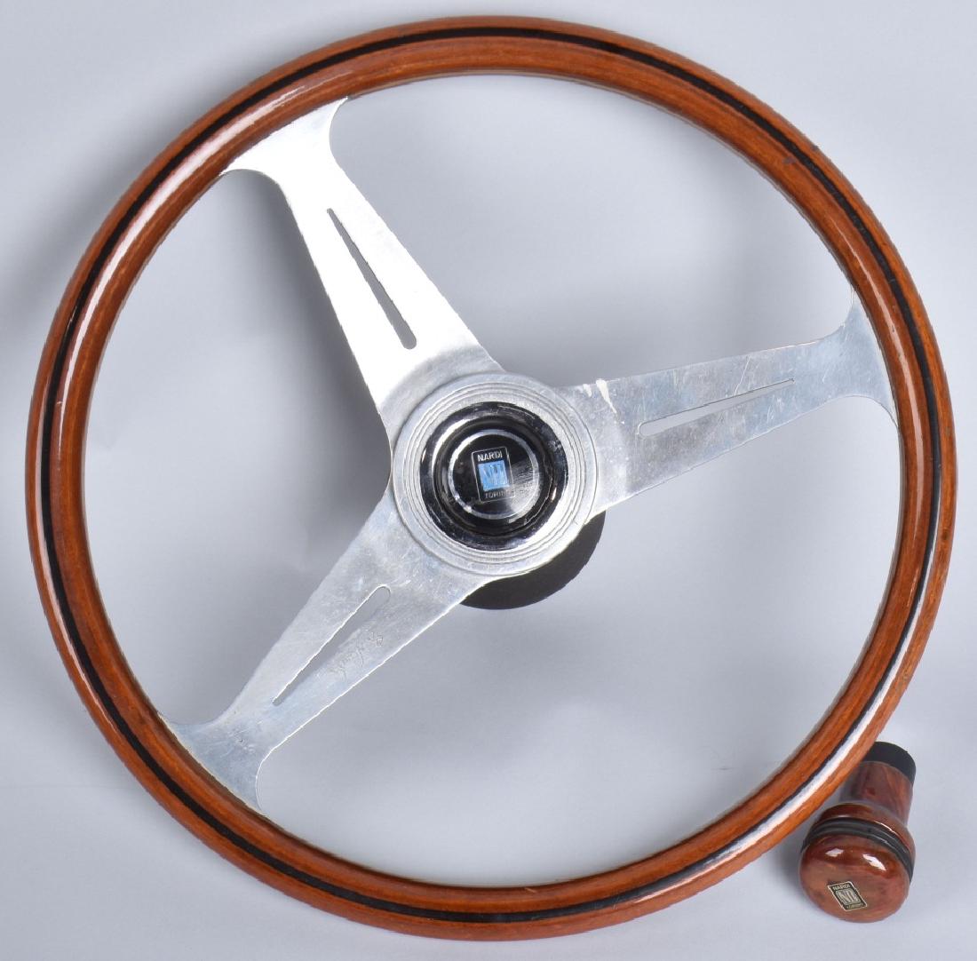 VINTAGE NARDI STEERING WHEEL & SHIFT KNOB (1 of 5)